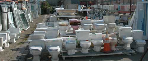salvage yards sometimes have lots of toilet tank lids
