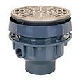 ABS/PVC adjustable floor drain with smaller strainer