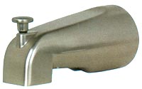 tug spout in satin nickel finish