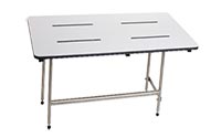 Bench style shower seat with legs