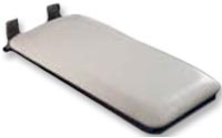 End-hung tub seat in naugahyde white