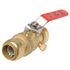Sharkbite push-fit ball valve with drain vent