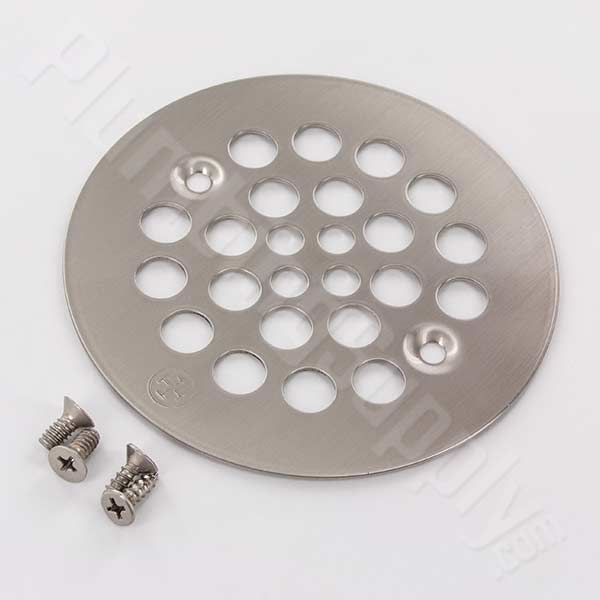 Shower drain covers for acrylic, fiberglass, metal, and tile