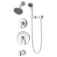 Elm tub, shower, and handshower system