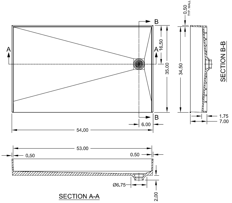 Ada Compliant Barrier Free Tile Ready Shower Pans