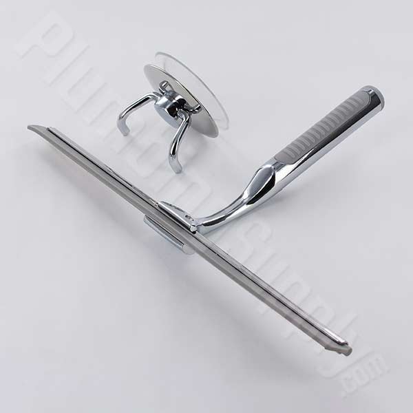 Squeegee with Long Handle - Polished - Wall Mount