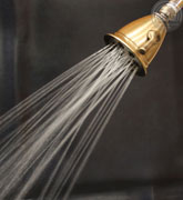 six jet retro style showerhead - full rain