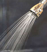 luxurious 6-jet deluxe all brass showerhead - gentle rain