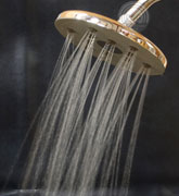picture of large 8 inch luxury downpour rain showerhead