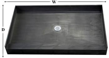 Shower pan for tile deals