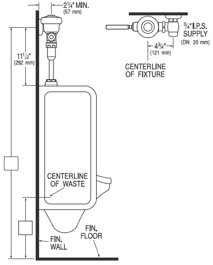 Urinals for commercial restrooms urinal piping diagram 