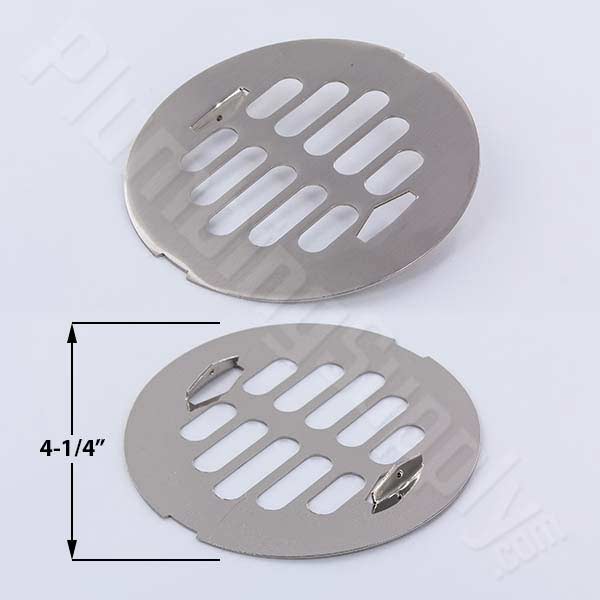 Shower drain covers for acrylic, fiberglass, metal, and tile shower stalls