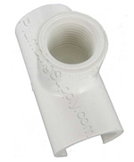 image of a snap on saddle tee slip outlet