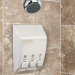 Classic soap dispenser installed