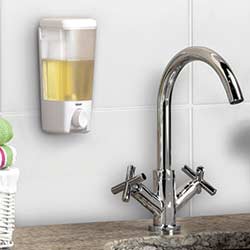 Clear Choice soap dispenser installed