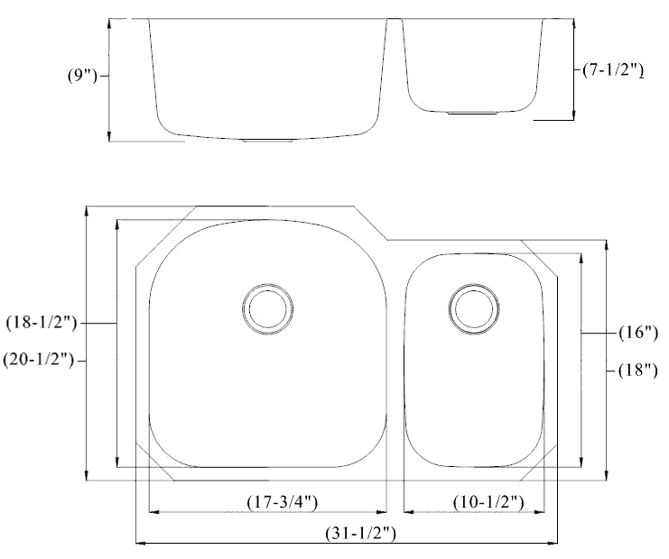 Quality Stainless Steel Undermount Kitchen Sinks