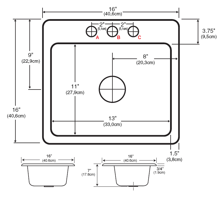 Countertop Faucet Hole Size A Pictures Of Hole 2018