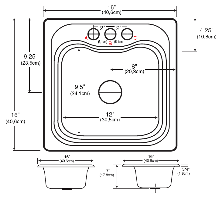 Quality SolidCast Bar/Prep Sinks