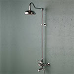 European-style exposed shower