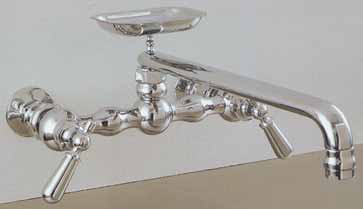 Sign of the Crab American Wall Mount Faucet w/ Soap Dish SOTC-PO834