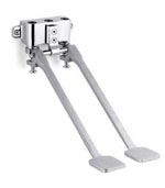 Hospital sink foot pedals