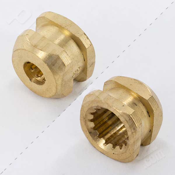 square handle insert 1-13 brass