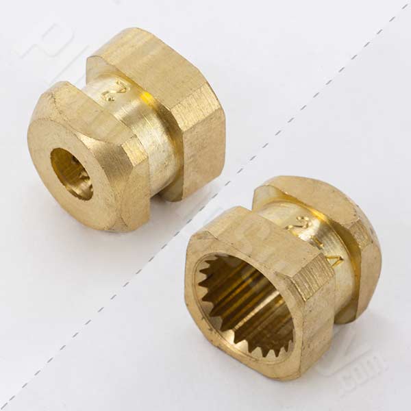 square handle insert 2-4 brass
