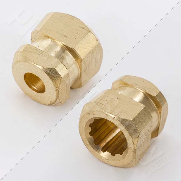 square handle insert 3-10 brass