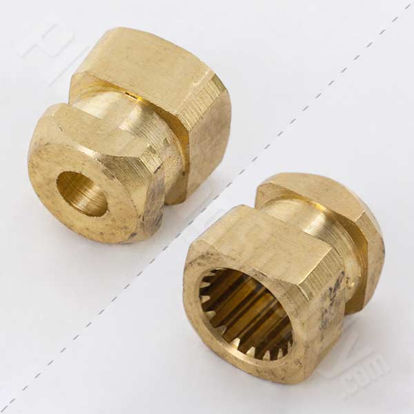 square handle insert 3-7 brass