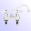 Fisher 4 inch center to center deck mount faucets with swing spout