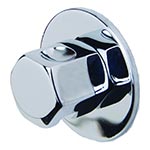 Steam-Whirl steam head and escutcheon in Polished Nickel finish