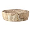 Mesquite chiseled sandstone bathroom sink