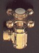 Polished brass angle stops