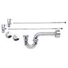 Bathroom faucet kit with p-trap