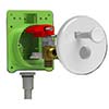 Pull stop outlet box