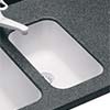 Swanstone small single bowl undermount kitchen sink