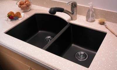 Undermount sink clips for granite