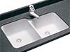 Swanstone classic double bowl sink