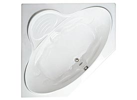 Swirl-Way Covington Corner flat front bathtub