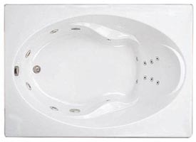 Swirl-Way Elba rectangular bathtub