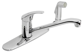 Classic kitchen faucet with side spray
