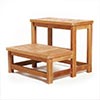 teak spa step