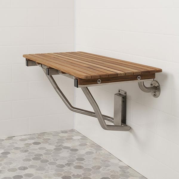 ADA Compliant Foldup Teak Shower Seats and Benches