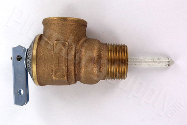 Short probe T & P valve