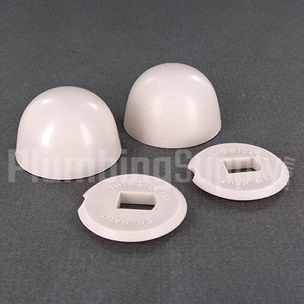 Innocent Blush toilet bolt covers