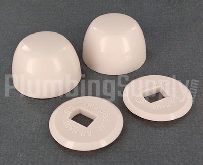 Shell toilet bolt covers