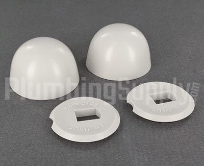 Tender Grey toilet bolt covers