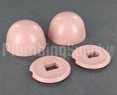 Wild Rose toilet bolt covers