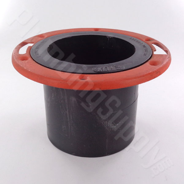 Toilet flange with extended spigot