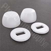 Toilet bowl bolt caps
